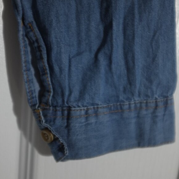 COPY - Ser se Chambray Shirt Dress with tie size L - Picture 4 of 8